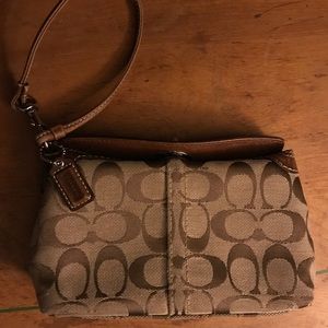 Coach Logo Wristlet